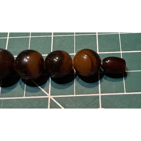 Vintage Butterscotch Graduated Bead Necklace With Barrel Clasp 20.5 Inches 1950s - Picture 3 of 6